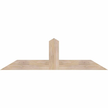 Ekena Millwork Portland Smooth Timber Gable Bracket, Douglas Fir, 60"W x 17"H x 3 1/2"D x 5 1/2"F, 7/12 Pitch GBW060X17X0406POR00SDF